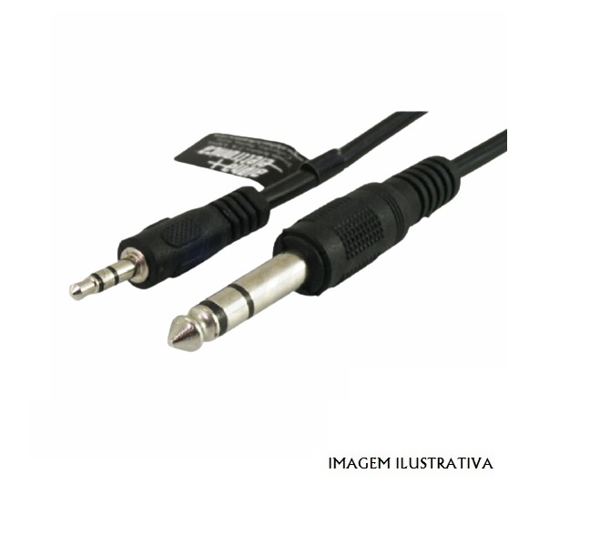 11-3-010B Cabo Jack 3.5mm Macho St / Jack 6.35mm Macho St 1.5M ALPHA