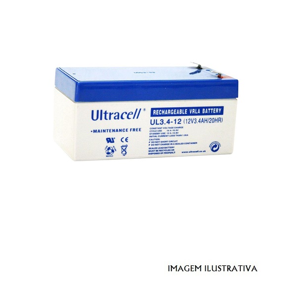 12V3.4 Bateria chumbo 12V 3.4Ah