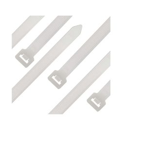 15368 Saco 100 braçadeiras brancas 200x7,6mm