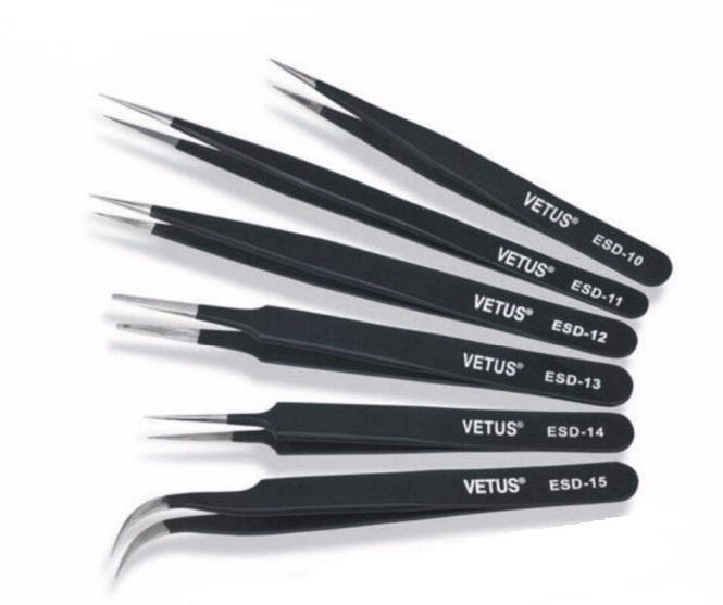 K6PA Kit 6 pinças anti-estáticas