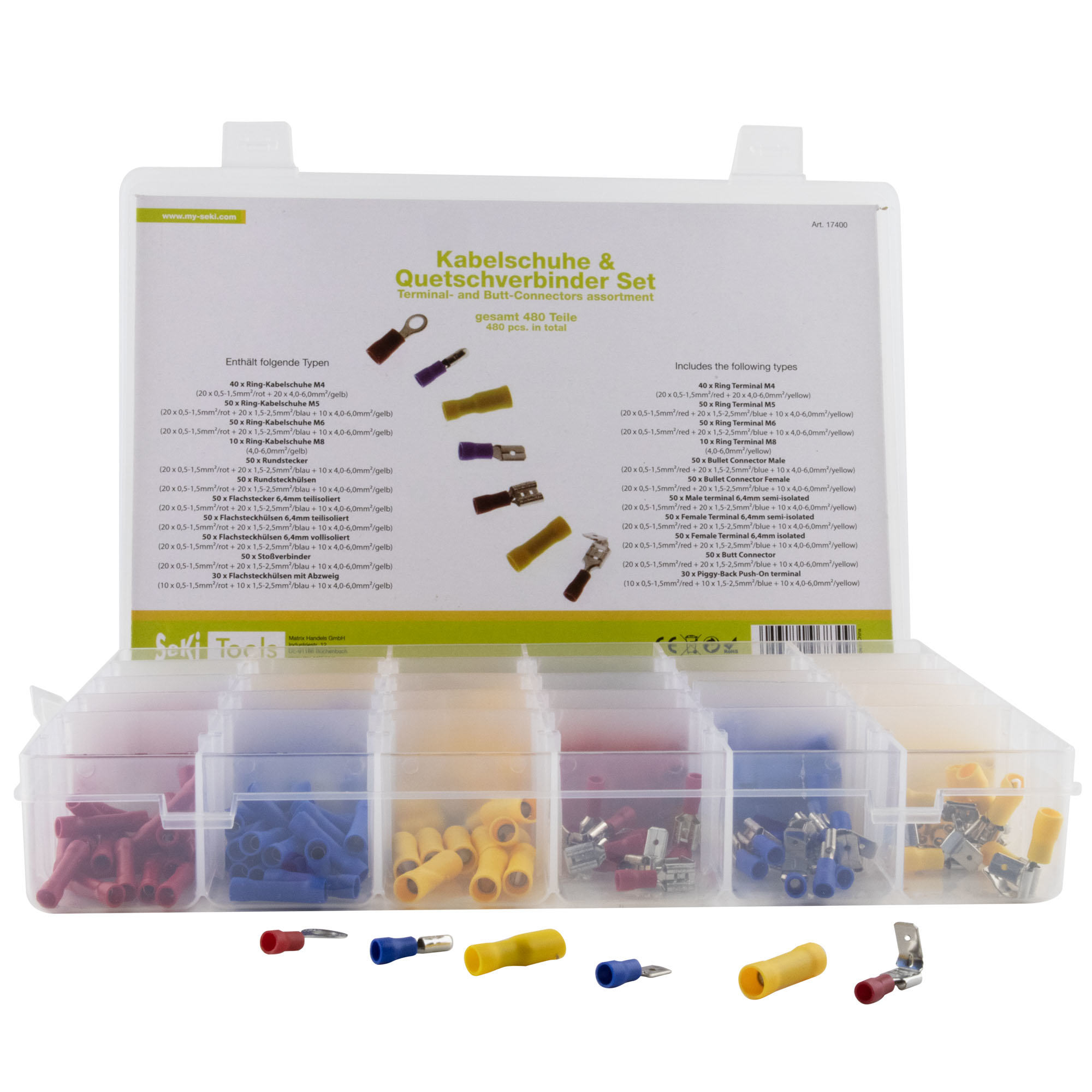 17400 Caixa com 480 terminais isolados e semi-isolados