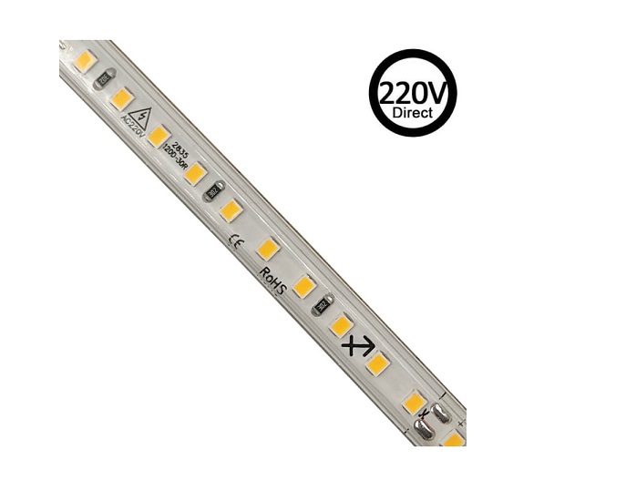 202360 Fita LED 220V branco frio 105lm/W 10W (corte a cada 20 cms.)