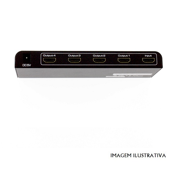 311158 Spliter hdmi 1080p 4K 1 in / 4 out c/ alim. - Image 2