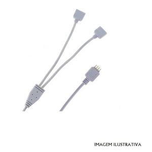 312323 ADAPTADOR DE DUAS VIAS P/ ALIMENTAÇÃO FITAS LED RGB 10mm