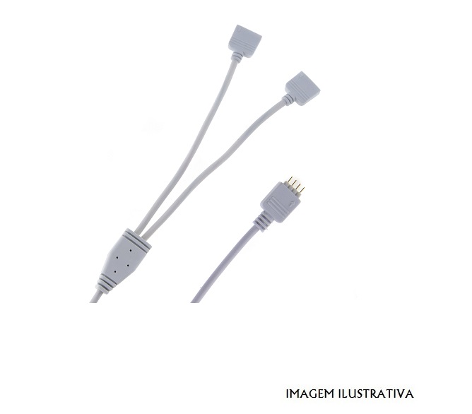 312323 ADAPTADOR DE DUAS VIAS P/ ALIMENTAÇÃO FITAS LED RGB 10mm