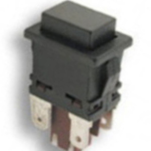 330-006 Interruptor Pressão Quadrado On-Off Preto