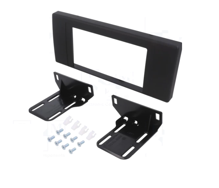 381023-11 Moldura de autorádio BMW X5 (E53) 2000->2006 2 DIN preta