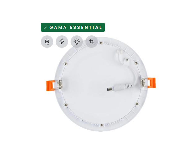 3991148 Painel Led redondo 20W branco frio - 6000-6500K 1530lm corte 220mm - Image 3