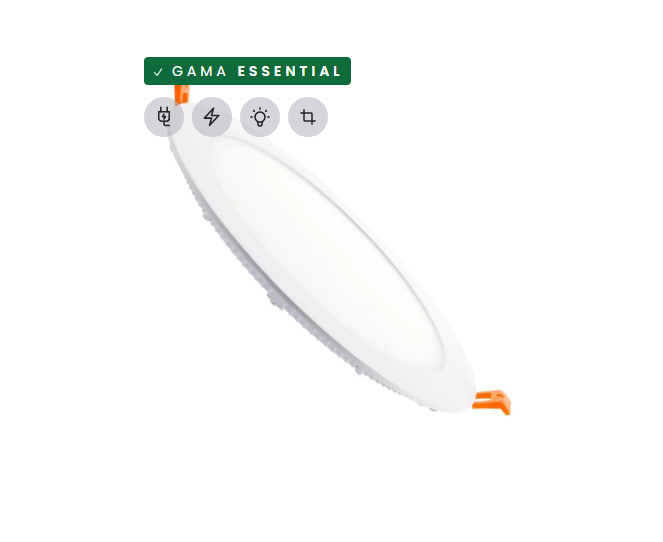 3991148 Painel Led redondo 20W branco frio - 6000-6500K 1530lm corte 220mm