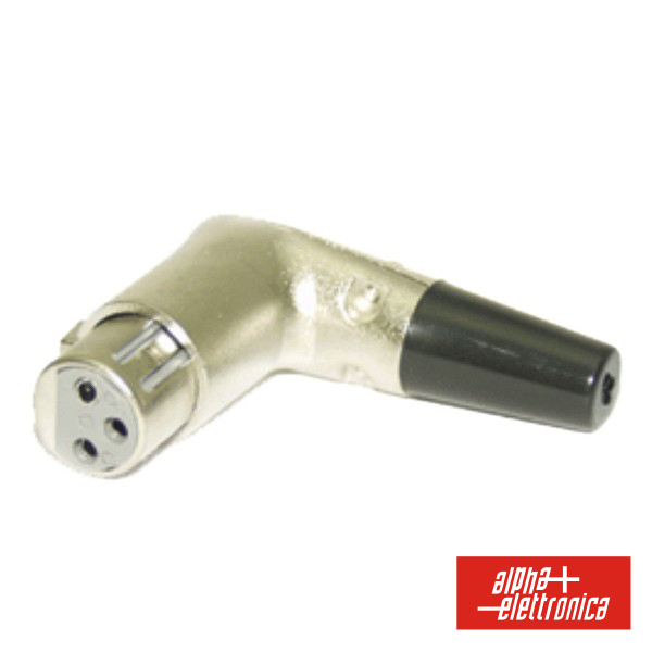 40-72 Ficha xlr femea 3p 90º
