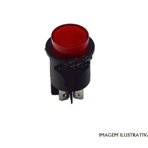 49HF0740 Interruptor bipolar luminoso, vermelho 250Vac 16A c/ indicador 220Vac