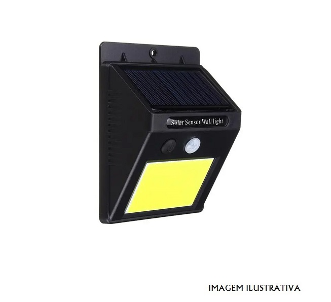 54232 Aplique solar a LEDs IP65 c/ sensor movimentos c/ bateria
