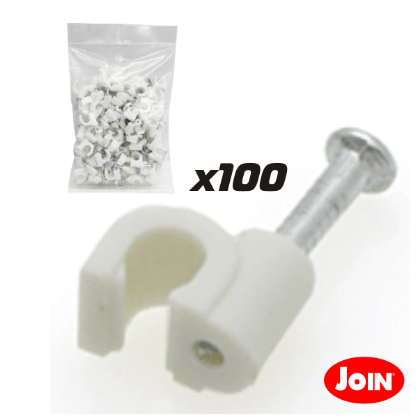 FF325 BRAÇADEIRAS 6mm C/PREGO(100PC)