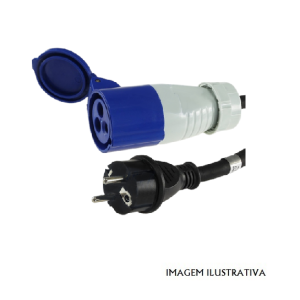 671316 Cabo adaptador 220v com ficha CEE 3 Polo