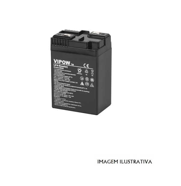 6V4A Bateria 6v 4Ah 70 x 48 x 100 mm