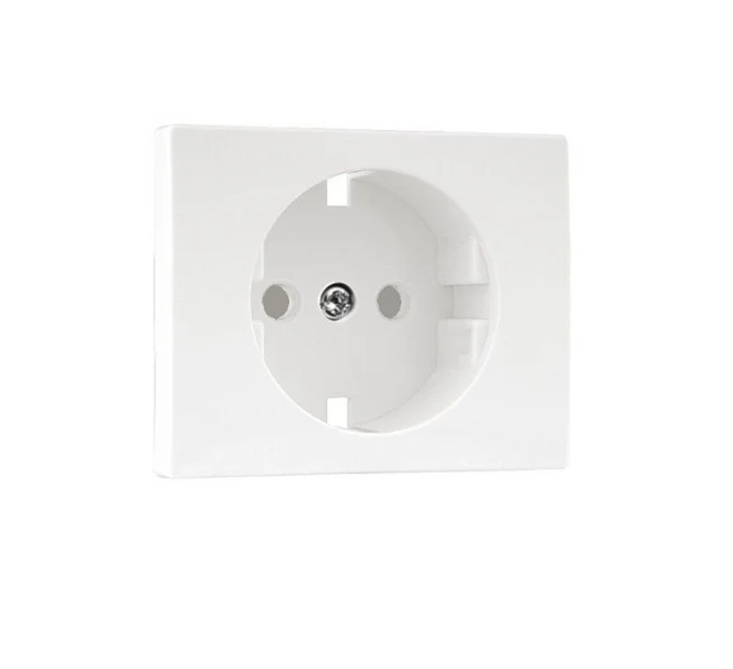 70632TBR Centro Schuko c/ obturador branco