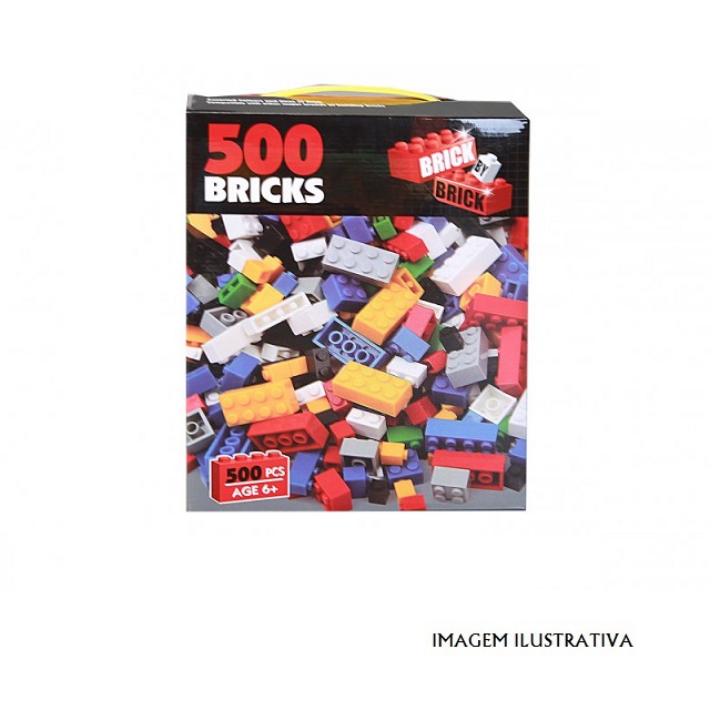 8057 Conjunto 500 blocos tipo Lego