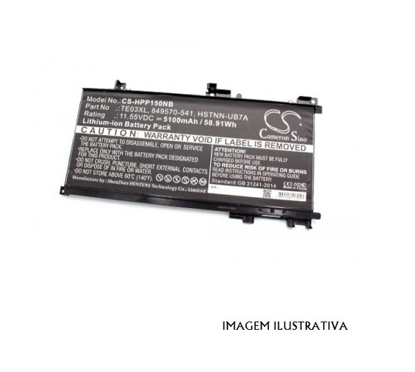 849910-850 Bateria HP 15-ax001NP 11.55v 5.150mah 61.6WH