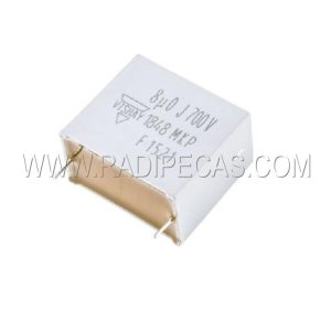8U7 Condensador polipropileno PP Vishay, 8uF, ±5%, 700Vdc MKP1848580704K2