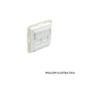 90442SBR Aro c/módulo duplo saida p/conector RJ45 br