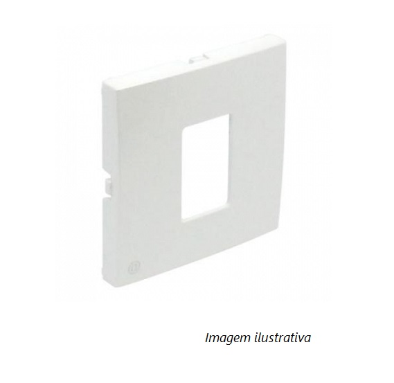90751TBR Centro para tomada rj45 - branco -