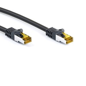 91662 Cabo RJ45 Cobre 20m CAT 6A S/FTP (PiMF), 500 MHz com CAT 7 Raw Cable preto
