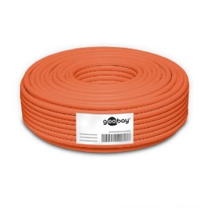 91888 Rolo 100m Cabo de rede Cat.7A S/FTP (PiMF) laranja