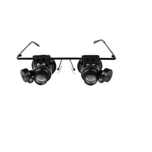 92287 Oculos microscópio com lupa 20x e 2 leds