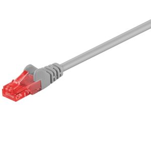 95591 Cabo U/UTP cinza cat.6 , 1,5m CCA