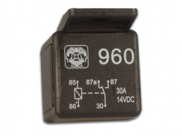 960 Relé p/ automovel 1 inversor 12vdc 20-30A 6.3mm