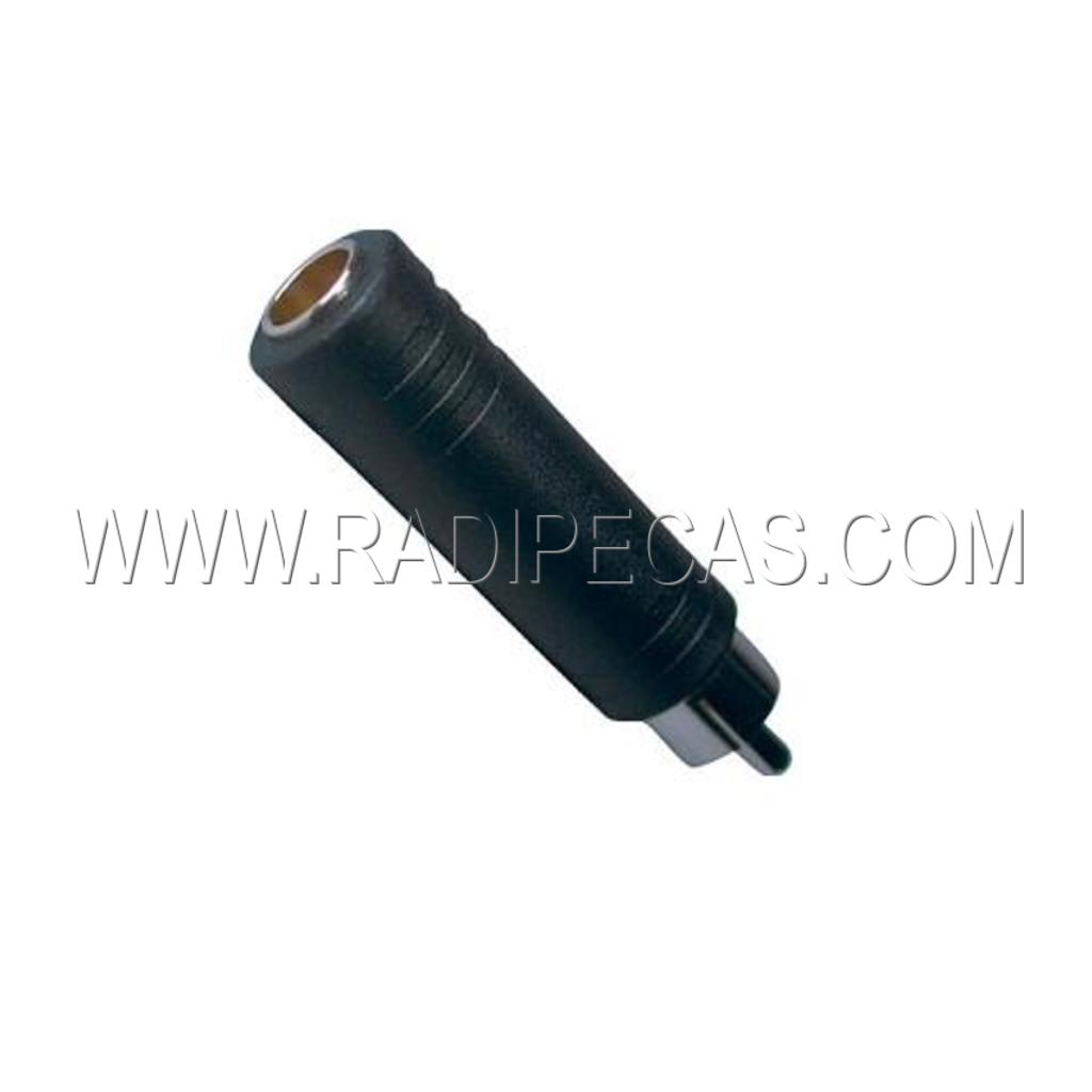A2220 Ficha adapt.rca macho / 6.5 mono femea