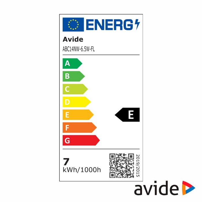 ABC14NW-6.5W-FL Lâmpada LED E14 vela 6.5W 230V 4000K 806LM AVIDE - Image 2