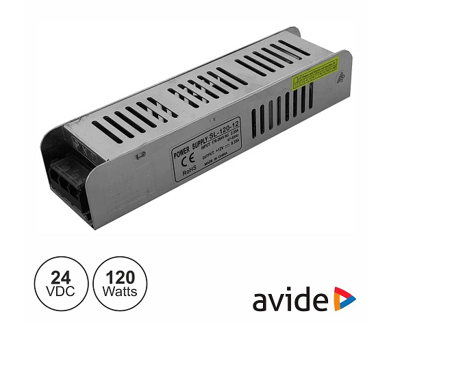 ABLSPS24V-120W-5 FONTE DE ALIMENTAÇÃO INDUSTRIAL SLIM 24V 120W 5A IP20