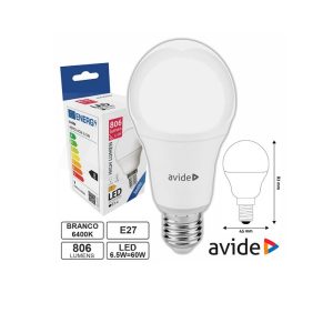 ABMG14CW-6.5W Lampada LED E14 Globo G45 6.5W 230V 6400K 806lm
