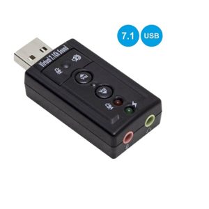ADPUSBSOUND7.1A Adaptador placa de som USB 7.1 c/ 2 fichas jack