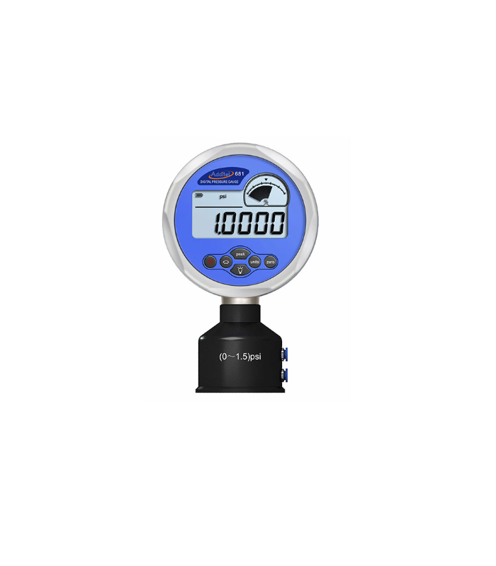 ADT681-10-V15-PSI-B Manómetro digital padrão -15 a 0 psi ADDITEL