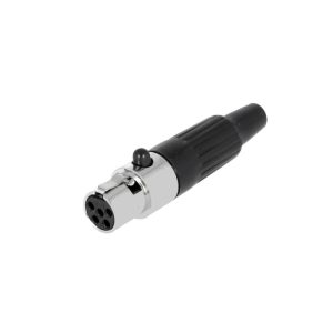 AG5F Ficha MINI XLR 5 pinos Femea para cabo