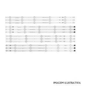 AGF78818401 KIT 12 BARRAS LED TV LG 65UJ63-UHD-A/B/C/D 65UJ5500