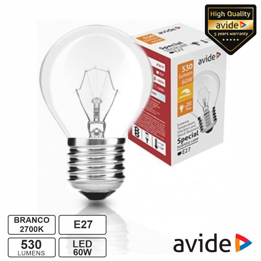 ASMG27WW-60W Lampada E27 60W encandescente dimável 2700K
