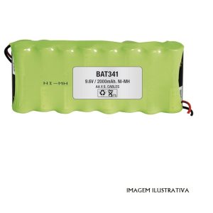 BAT-341 BATERIA 9.6V 2Ah NIMH AAx8 COM FIOS