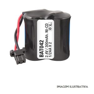 BAT042 PILHA para telefone 2.4V 400mAh 1/2AA