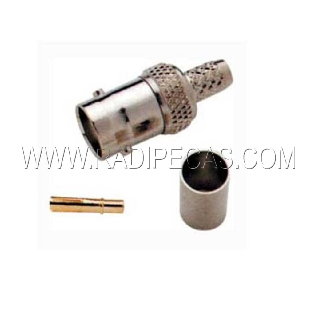 BNC541FCE8 FICHA BNC FEMEA CRAVAR EXT.RG58