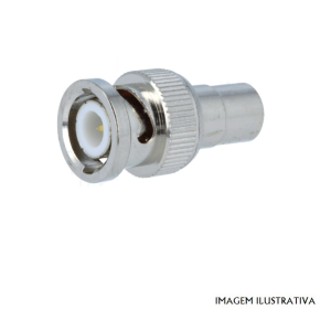 BNC543 ADAPTADOR RCA FEMEA/BNC MACHO