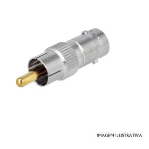 BNC544 ADAPTADOR RCA MACHO/BNC FEMEA