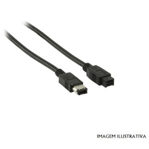 CCGP62600BK20 CABO FIREWIRE IEEE 1394 6P MACHO / 9P MACHO 2M