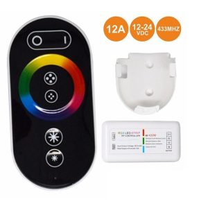 CFL21RGB12 CONTROLADOR P/ FITA LEDS RGB 12V/24V 12A 433MHZ PROK