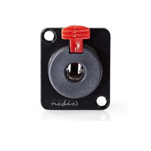 COTP23910BK FICHA JACK 6.35MM FÊMEA PAINEL