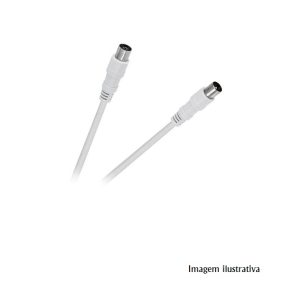 CX100SF CABO TV MACHO/FEMEA 1,8M branco - sem filtros -