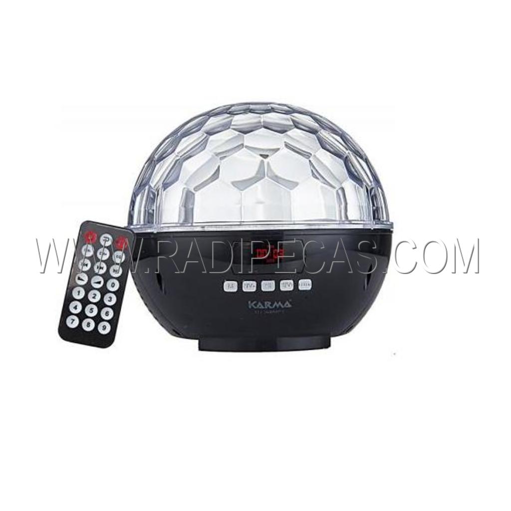 DJ368MP3 Bola de efeitos Led 6x1w USB/SD/MP3/BAT