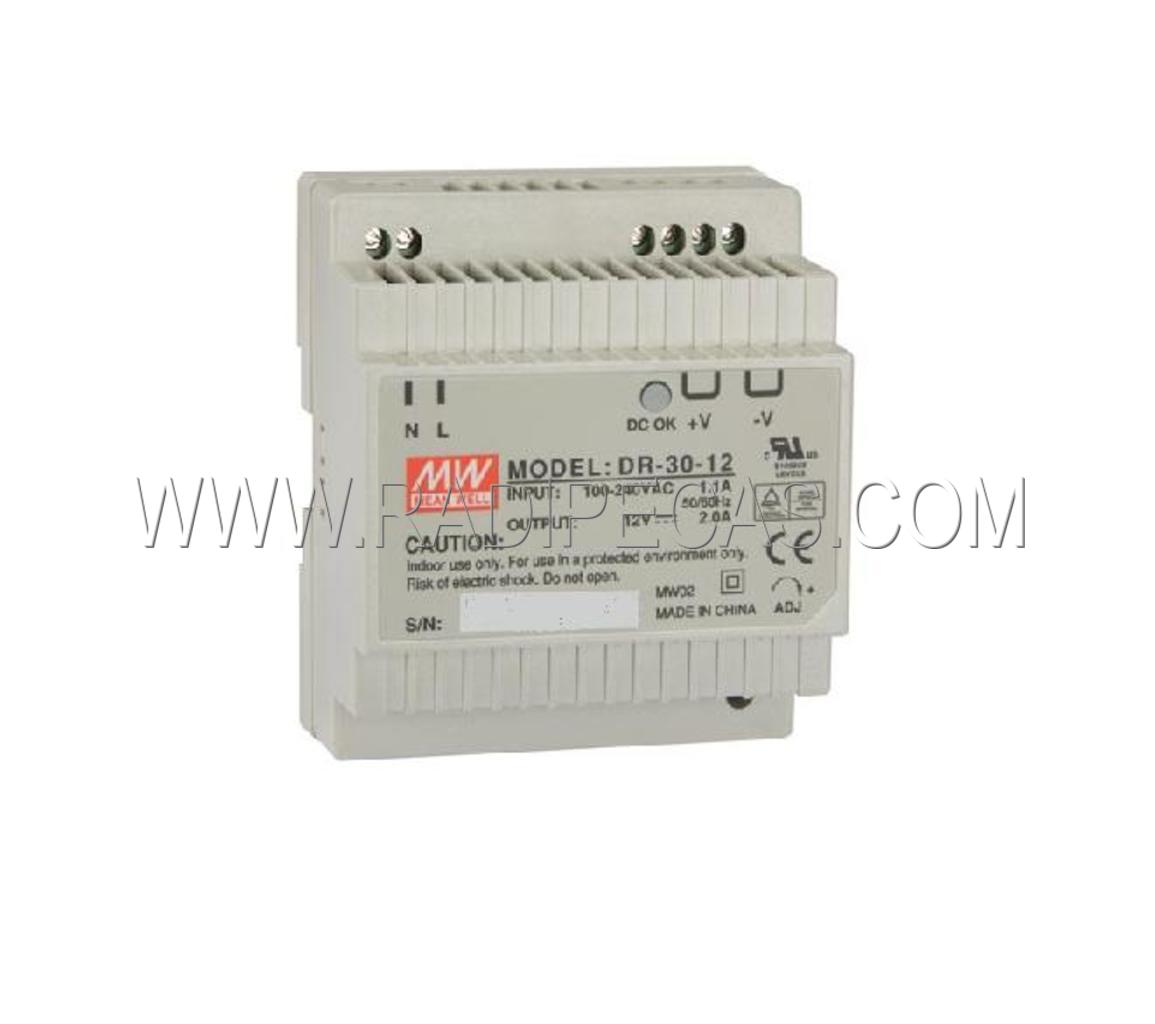 DR30-12 FONTE ALIMENTAÇÃO CALHA DIN IN:88-264VAC /12V 2A 30W